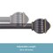 Kenney Mfg Kenney Beckett 5/8" Standard Decorative Window Curtain Rod, 28-48", Oil Rubbed Bronze KN71646V1 - alternate 3